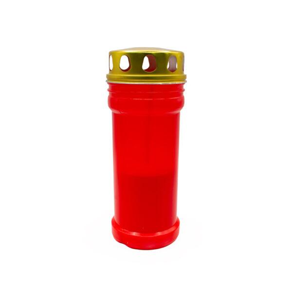 Candelă de plastic LA BG - Rosu