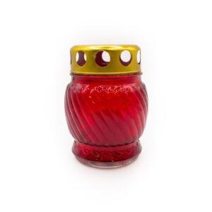 Candelă de sticlă LA 72 - Roșu