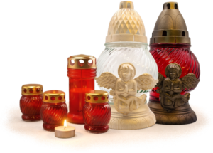 Candela, set candele pentru cimitir